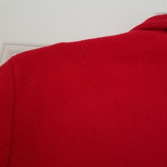 Vintage Gap Little Girl Red Button Front Coat Med - Picture 6 of 7
